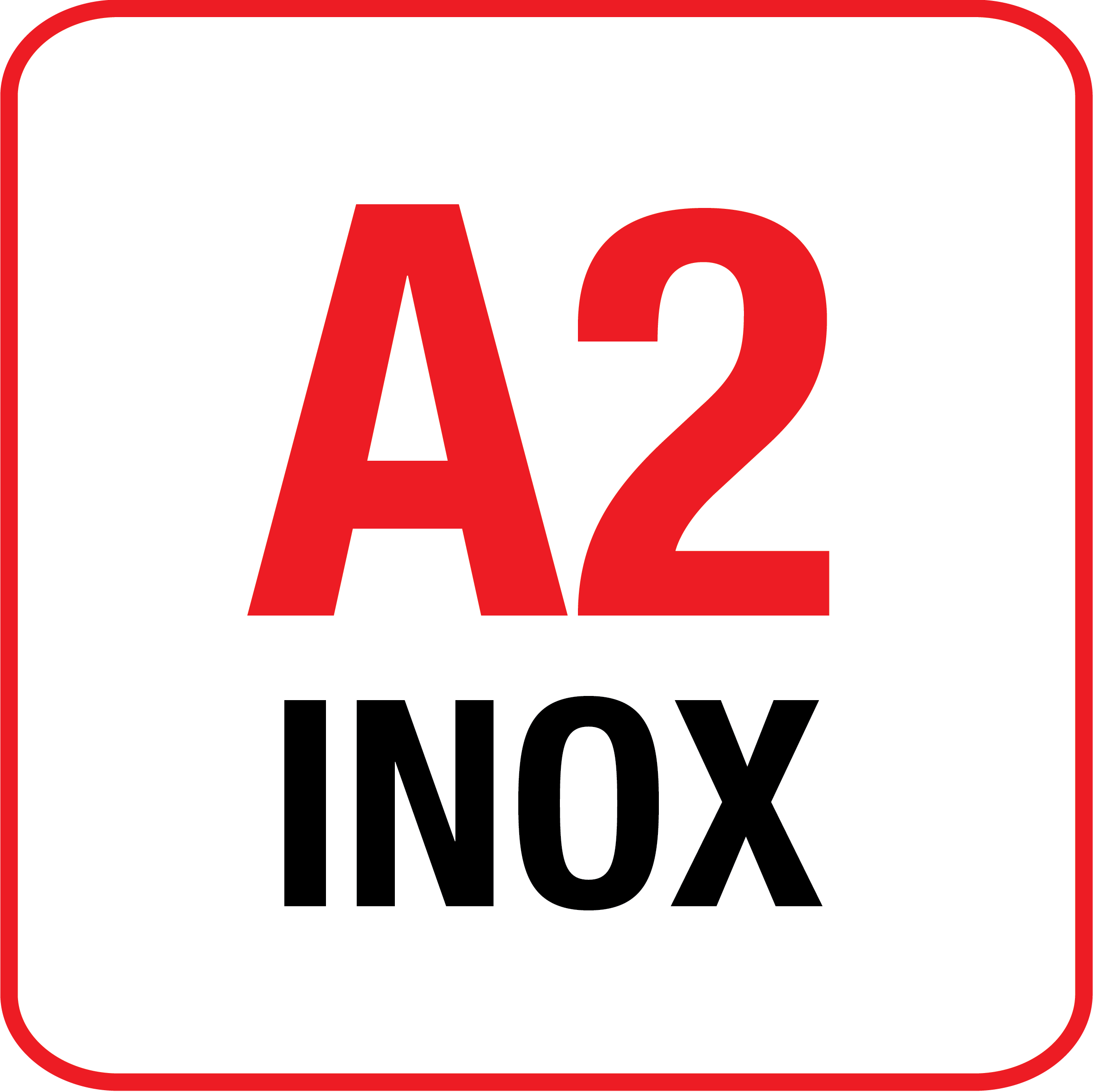 Acier inoxydable A2