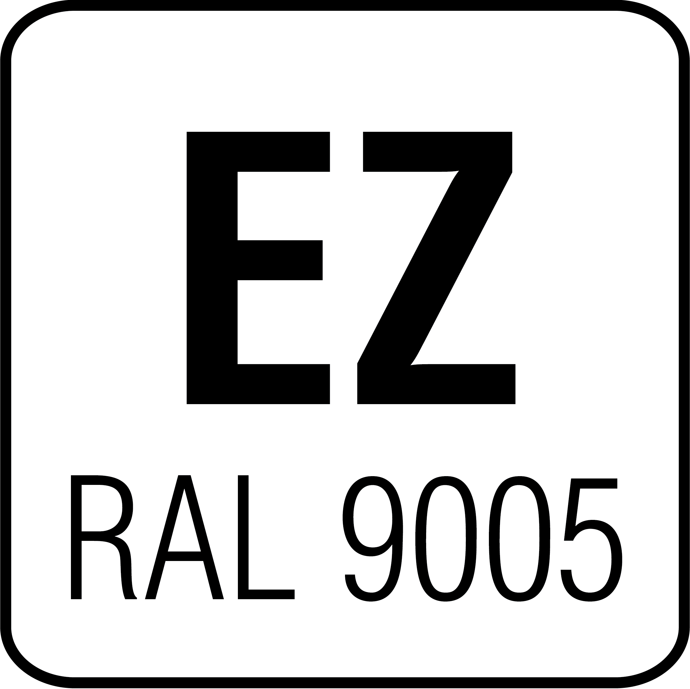 Elektrolytisch verzinkt staal RAL 9005
