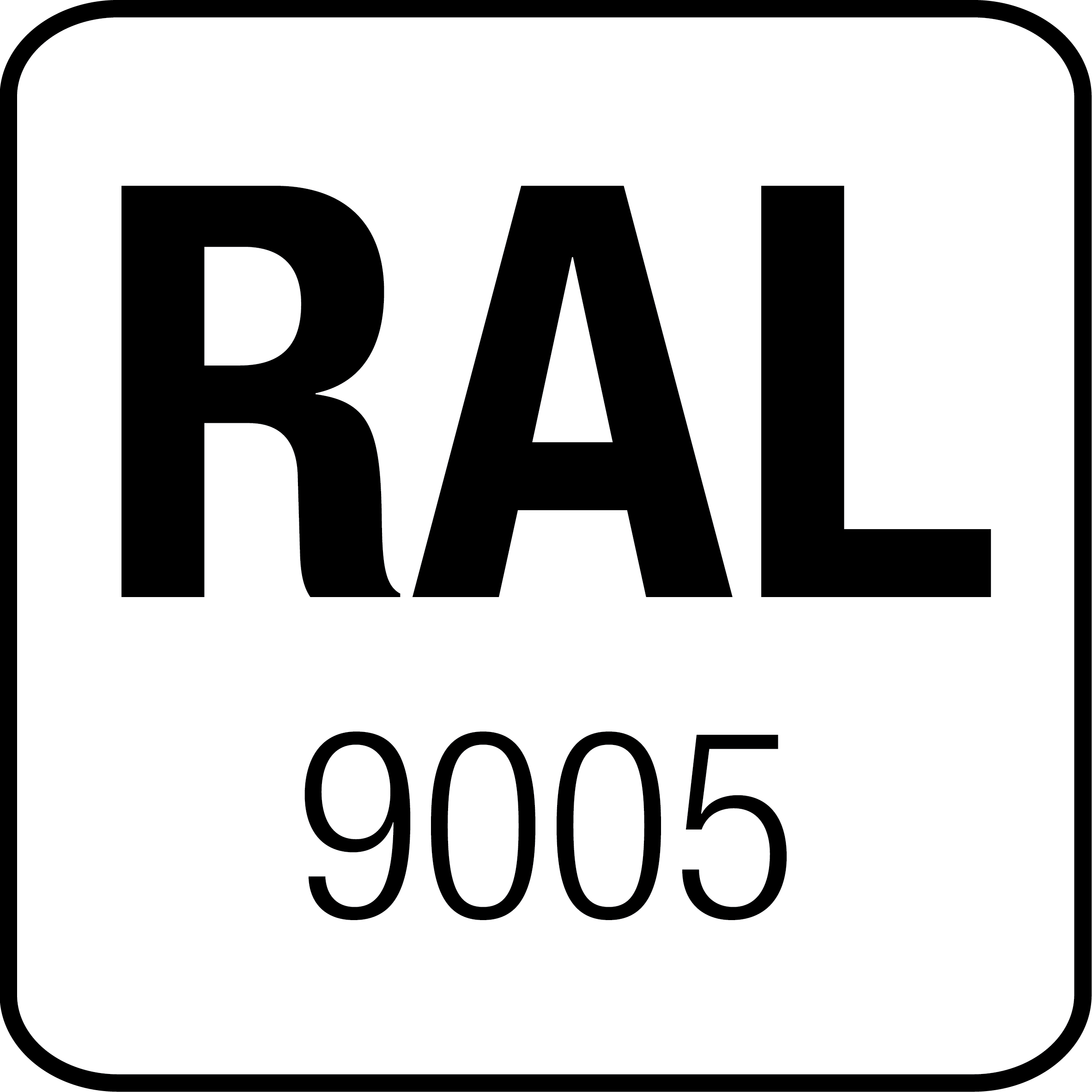Staal RAL 9005